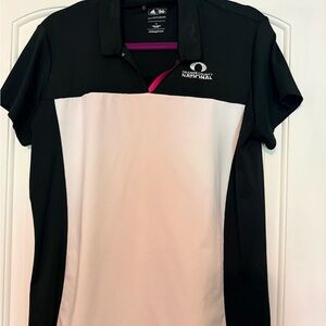 Black and White Polo Golf Shirt